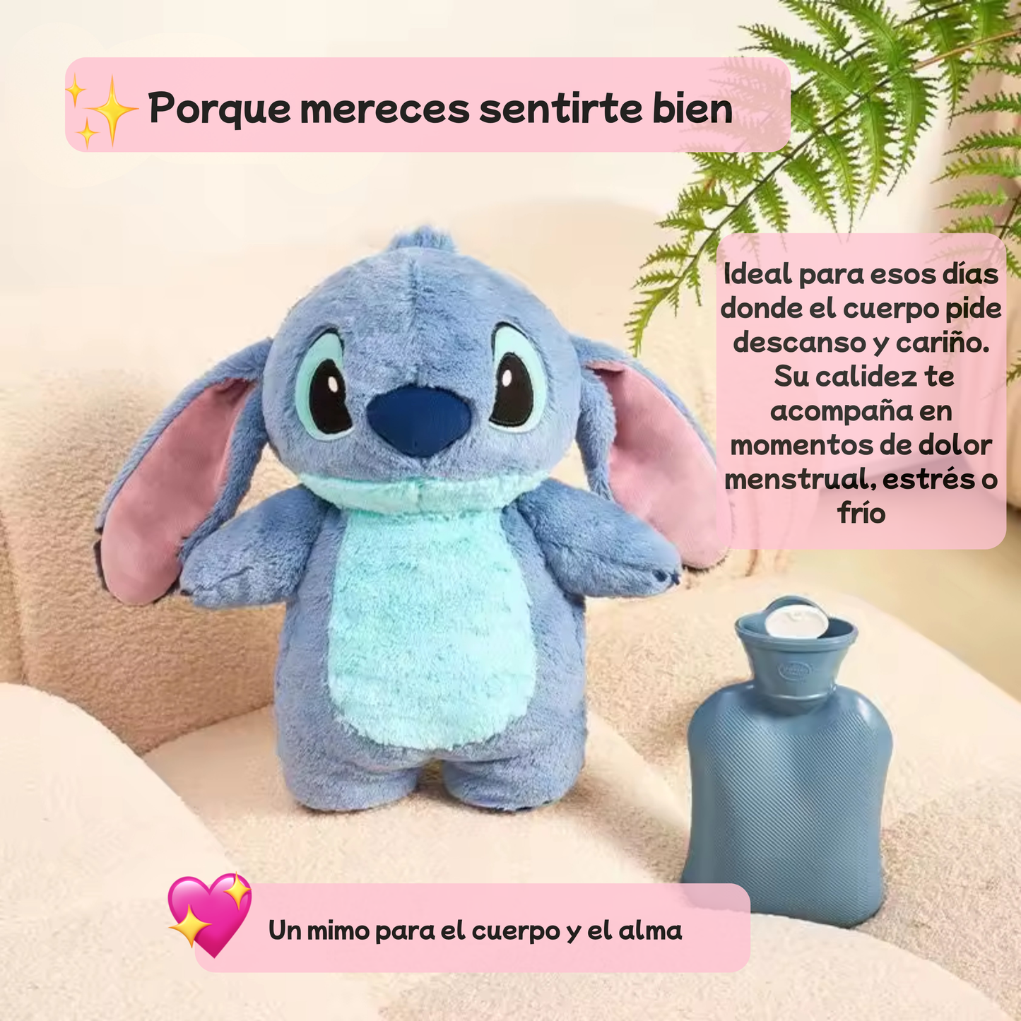 Guatero Peluche Antiestrés Azul